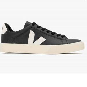 Veja Campo Chromefree leather black and white trainers